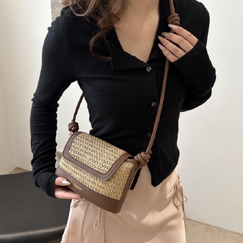 Stylish Retro Small Square Bag For Summer 2024 In Green Blue And Khaki For Trendy Everyday Use