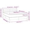 Box Spring Bed with Mattress Black 140 x 200 cm Velvet