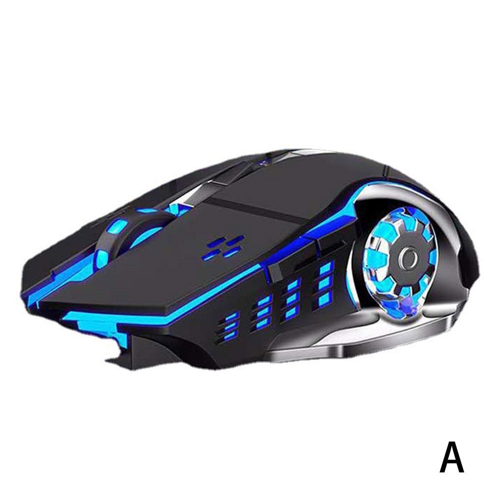 Buy Wireless Optical Mouse Chargeable Colorful Glowing Mice Mouse Gamer ...