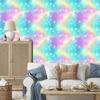Watercolor Galaxy Mint and Lavender Wallpaper for Living Room and Bedroom 50x1000