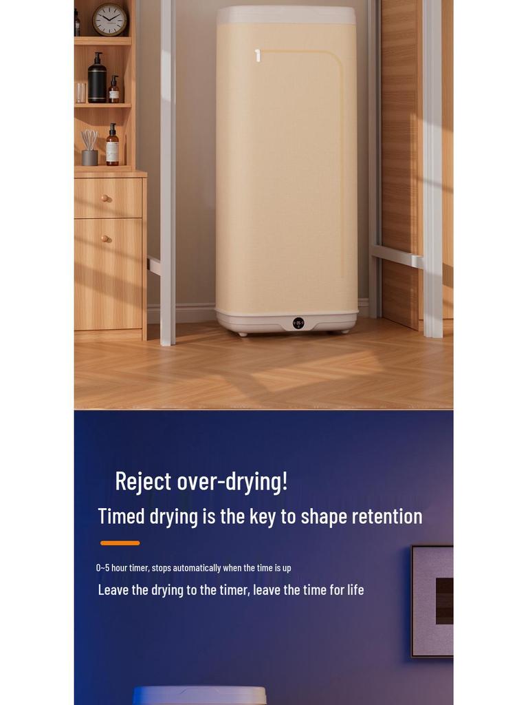 Compact Portable Folding Clothes Dryer for Dorms and Travel Home Use