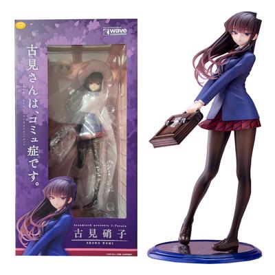26CM Anime Komi San Wa Komyushou Desu Figure Komi Shouko Dream Tech 1/7 Wave School Uniform Ver Model Toy Gift Action Figure