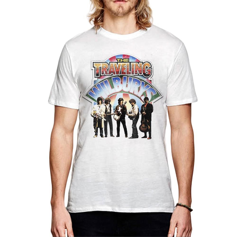 The Traveling Wilburys Unisex Adult Band Photo Cotton T-Shirt