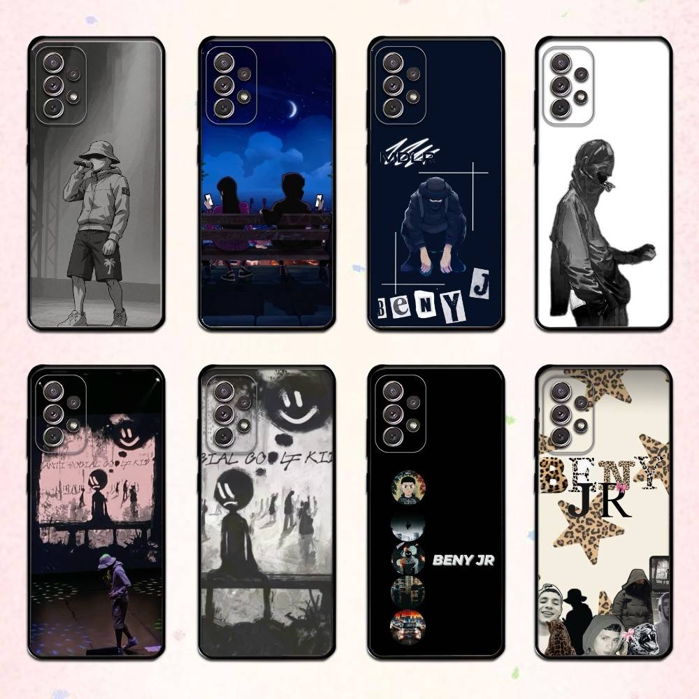 COOL B-BENY JR Rapper Handyhülle Für Samsung S 25,24,23,22,30,21,10,9,Ultra,Plus,Lite,FE,4,5 G Weiche Schwarze Hülle