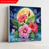 Flowers and Butterflies Full 5D DIY Pearl Gem Art Diamond Painting Kits for Adults/Beginners Gift Idea Home Decor 11.81x11.81in