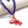 New Trendy Acrylic Ocean Lobster Pendant Necklaces for Women Boho Sea Animal Beaded Choker Vacation Beach Jewelry Creative Gifts