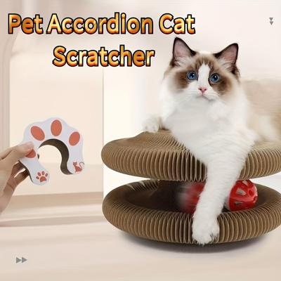 Interactive, Twisted Cardboard Cat Toy for Indoor Cats - Durable Cardboard Cat Scratching Post, Indoor Cat Play Accessory, Made of Cardboard.