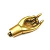 Modern Metal Craft Guanyin Bergamot Pendant with Enlightenment Key, Plated Brass for Art and Collectibles