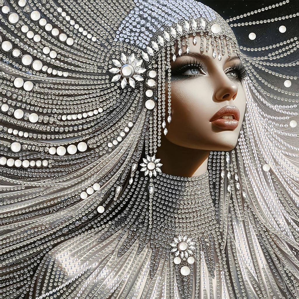 Beauty Special Shaped 5D DIY Partial Drill Diamonds Dots Gem Art Kits for Adults Home Wall Decor Diamond Dots Paintings 30x30cm