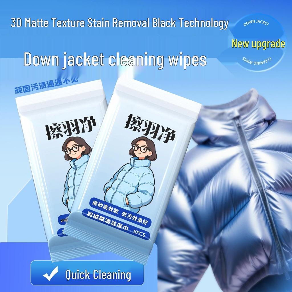 Portable Oil and Stain Remover No-Wash Disposable Cleaning Wipes