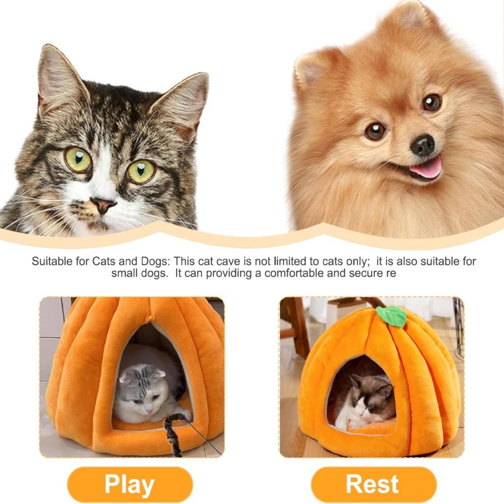Cat Nest Universal Cat Bed Doghouse Cat Closed Security Sleeping Nest House Pumpkin Thickened Pet Nest