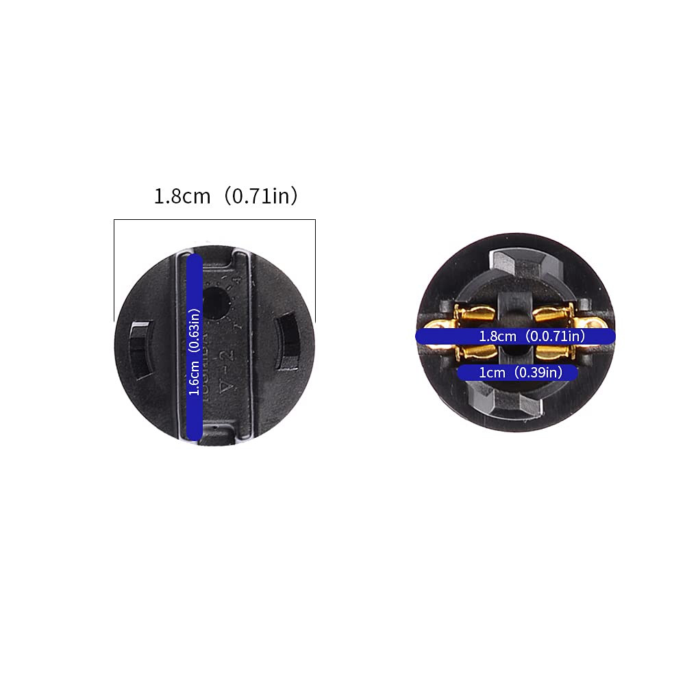 HUIQIAODS T10 LED Bulb Socket Wedge Base Car Light Holder (10 Pcs)