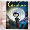 Anime Movie Coraline Shower Curtain - Water-Repellent And Leak-Resistant, Mold And Mildew Resistant For
