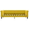 Daybed Yellow 80x200 Cm Velvet