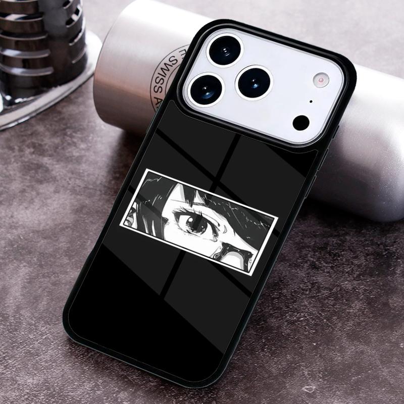 Japanese Anime Aesthetic Eye Phone Case for iPhone 17 16 15 Pro Max Air 14 13 12 11 Plus Shockproof Cover