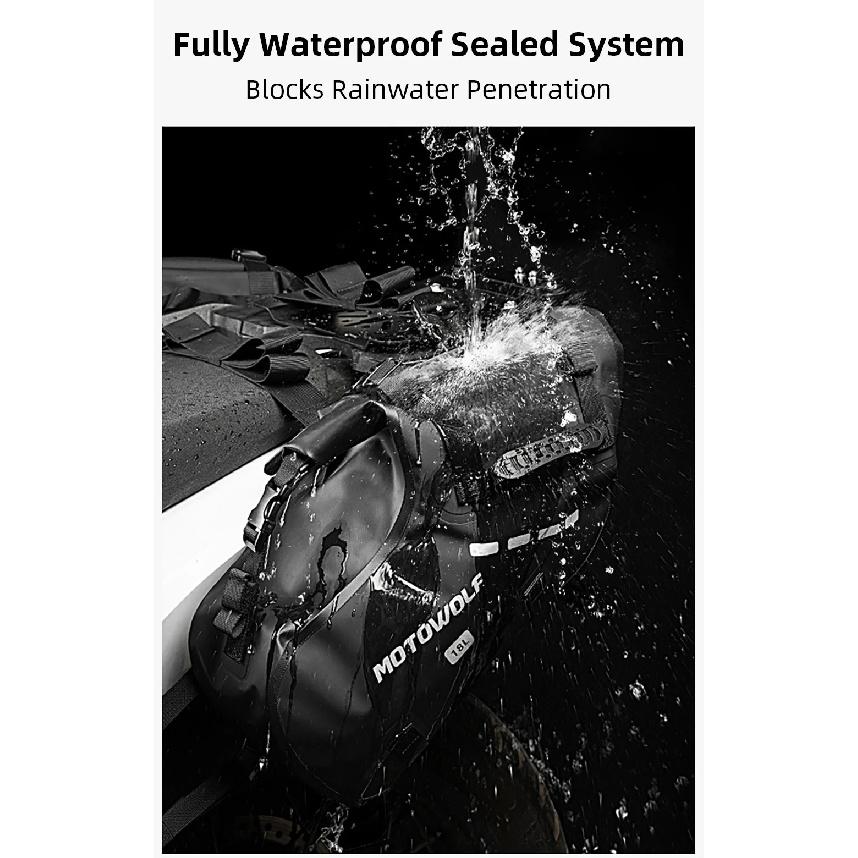 Waterproof Motorcycle Bag 18L 28L 48L Motorcycle Saddle Side Bag Large Capacity Universal Fit Motorcycle Pannier Bag