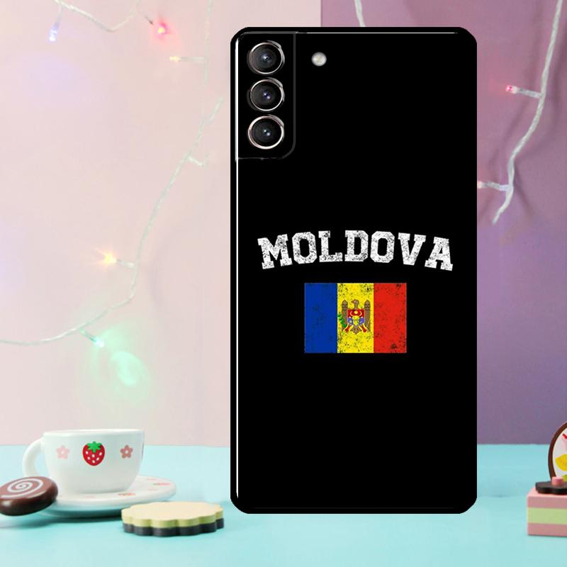 Moldova Flag Phone Case For Samsung Galaxy S24 S25 Ultra S21 S22 S23 Ultra S9 S10 S20 Plus S25 FE Cover