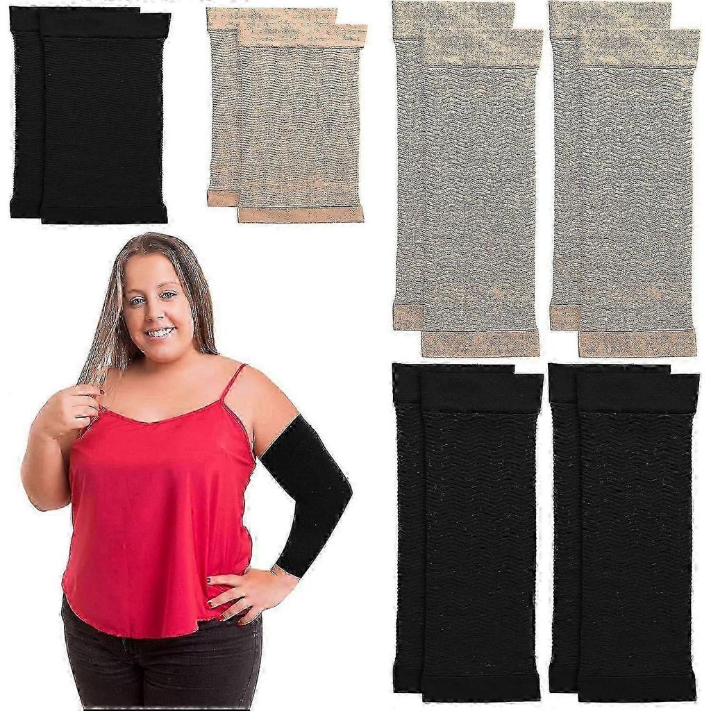 2025 Latest Model 4 Pairs Arm Shapers for Women, Compression Sleeves Wraps for