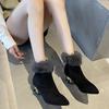 Comfortable and Versatile Women's Autumn and Winter Velvet Women's Boots New Autumn and Winter Cheongsam Shoes Women's Fashion Boots