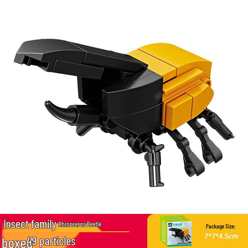 Kai Zhi Compatible Lego Insect Toy: Mantis Model Building Blocks for Kids, Educational Animal Jigsaw Puzzle Gift