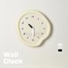 Cream Style High-end Creative Simple Wall Clock with Black Scale Decoration and Ultra Quiet Home Decoration Clock