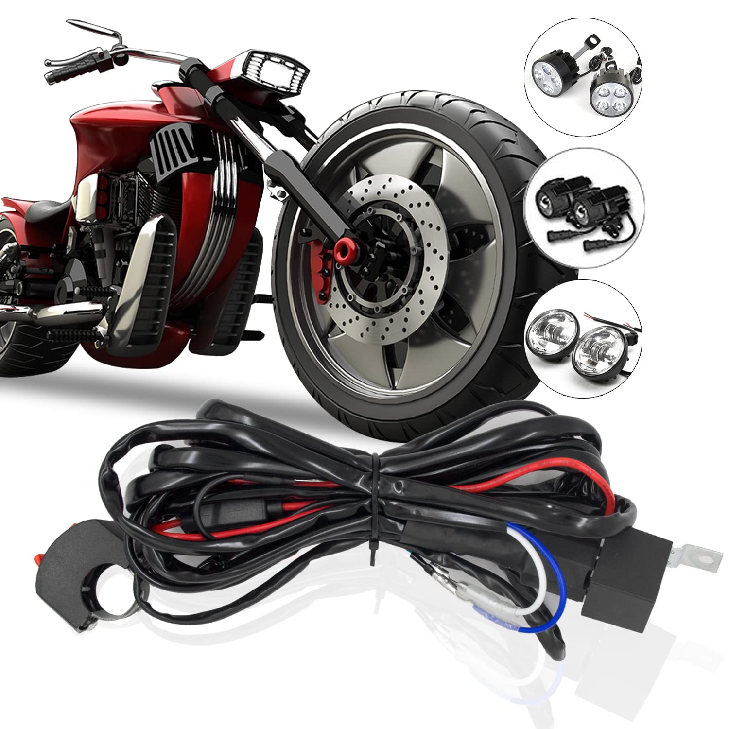 

R.C.P. Senpu Taro H4 HS1 Genuine Replacement LED Headlight Bulb, Double-Sided Light Emission, 4,000 General products чёрный