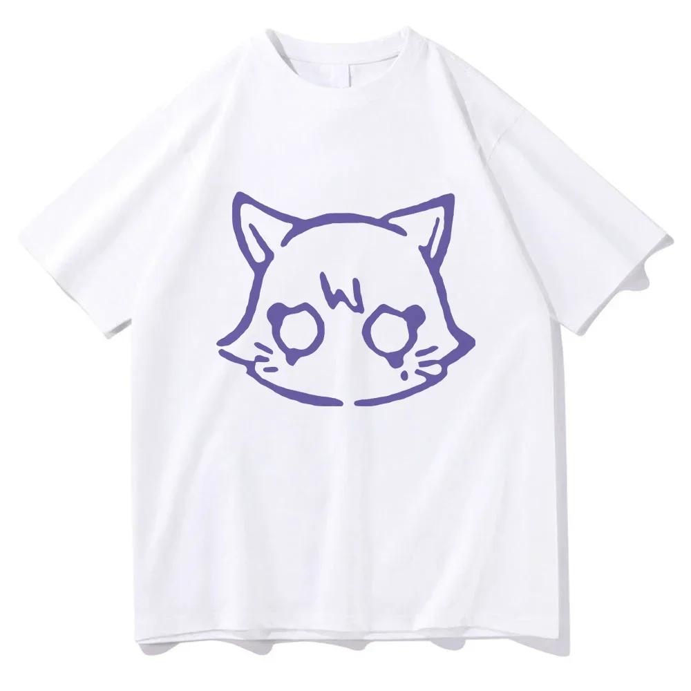 

Cute Genshin Impact Scaramouche Cat T Shirt Funny Unisex Women Clothing Harajuku Summer Tops Vintage Unisex Graphic T Shirts S