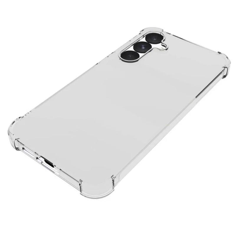 For Samsung Galaxy A55 5G Back Cover WANLONFENG TM Series 2.0mm Clear TPU Phone Case (Big Lens Hole)