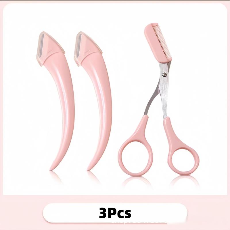 New Crescent Eyebrow Trimmer with Eyebrow Clipper Comb Macro Blade Special Eyebrow Scraper, Eyebrow Trimming and Beauty Tool