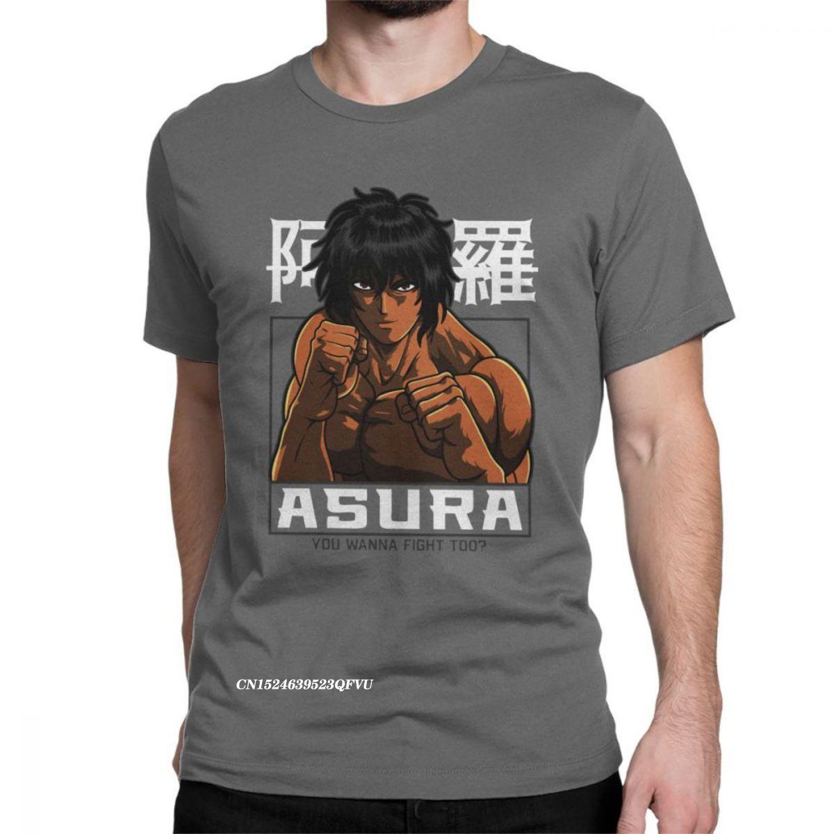 

Смешные футболки Tokita Ohma You Wanna Fight Too Kengan Ashura для мужчин, футболки Harajuku большого размера с рисунком боксера XXXXL чёрный