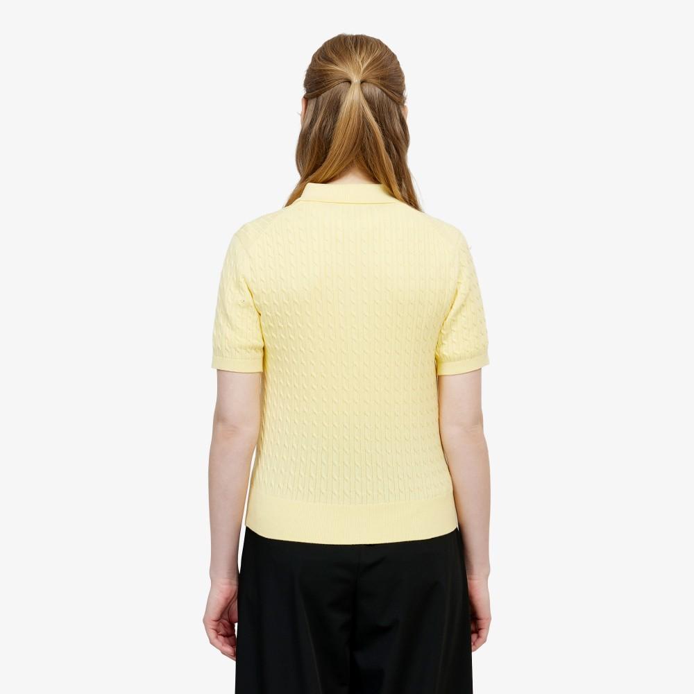 Lacoste Women's Cable Sweater Polo Shirt PF607E-56G107