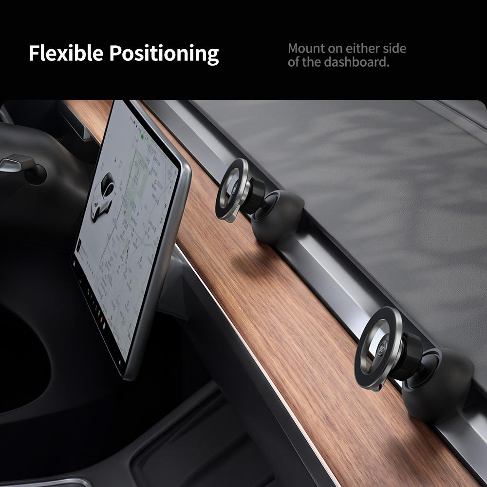 YZ for Tesla Car Phone Holder Model 3 Y 2021-2024 Silicone Magnetic Foldable Mount Air Vent Stand for All iphone Car Accessories