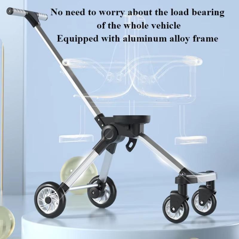Lightweight Double Stroller with Canopy for Infant & Toddler, Travel Twin Umbrella Stroller, Compact Easy Fold, Aluminum Frame