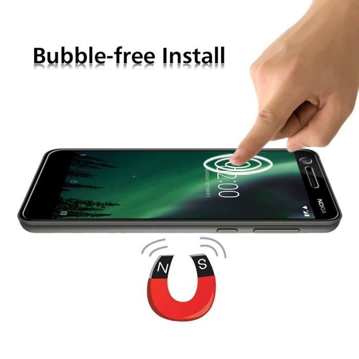 Film Vitre Protection Ecran - Phonillico® - NOKIA 2 - Verre Trempé - Anti Rayure - Transparent