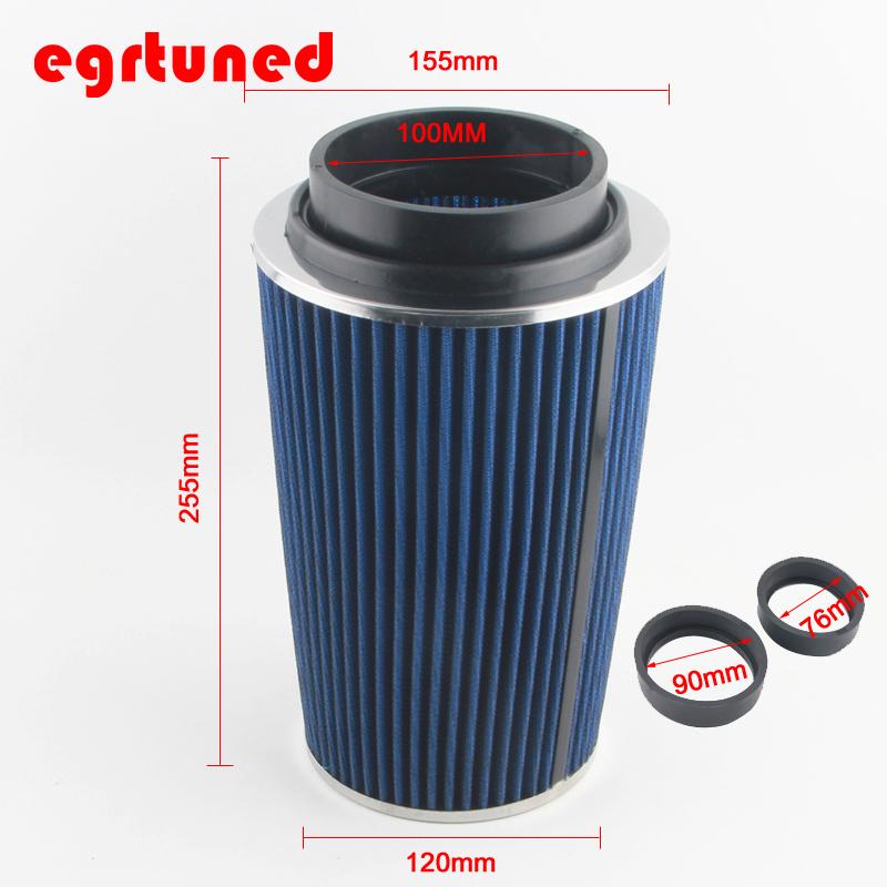 Universal Auto Super Power Air Intake High Flow Air Filter 76MM 90MM 100MM AF5002
