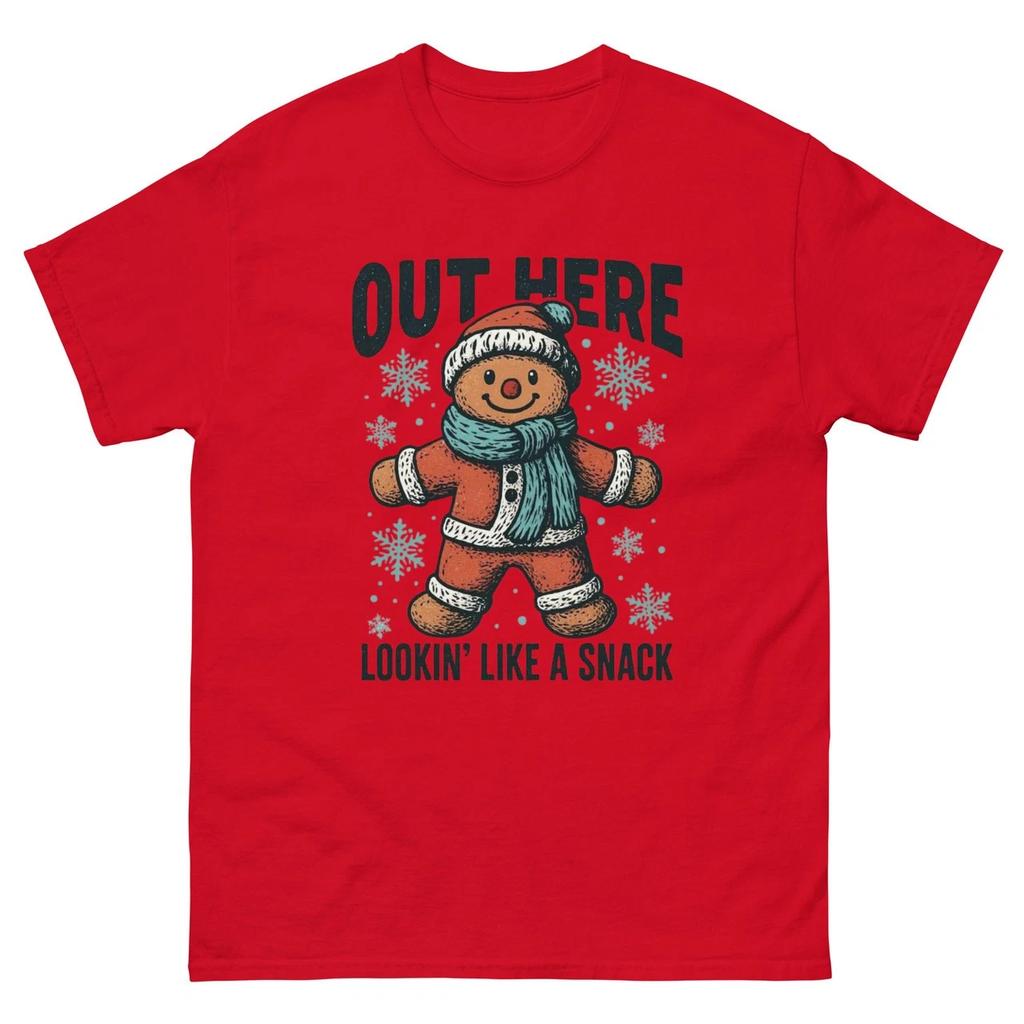 Out Here Lookin’ Like a Snack — Funny Gingerbread Cookie Unisex T-Shirt