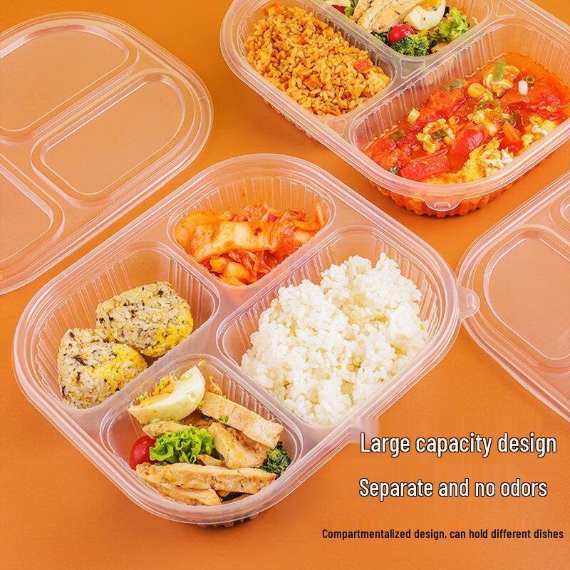 ZISIZ Disposable Plastic Lunch Box