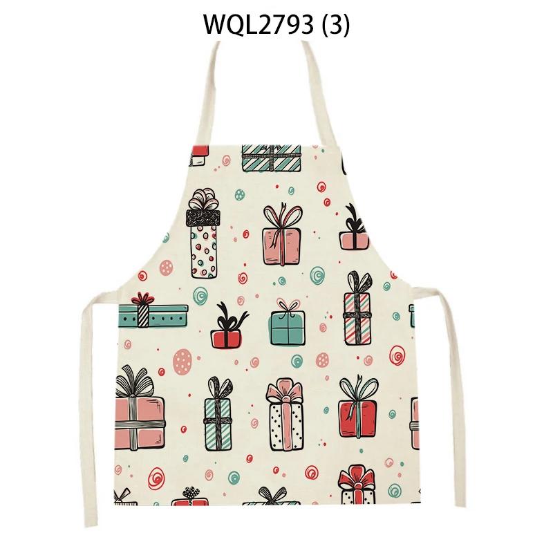 Cute Gifts Pattern Sleeveless Kitchen Aprons Home Decor Baking Accessories Household Cooking Pinafore Cleaning Tool Delantal