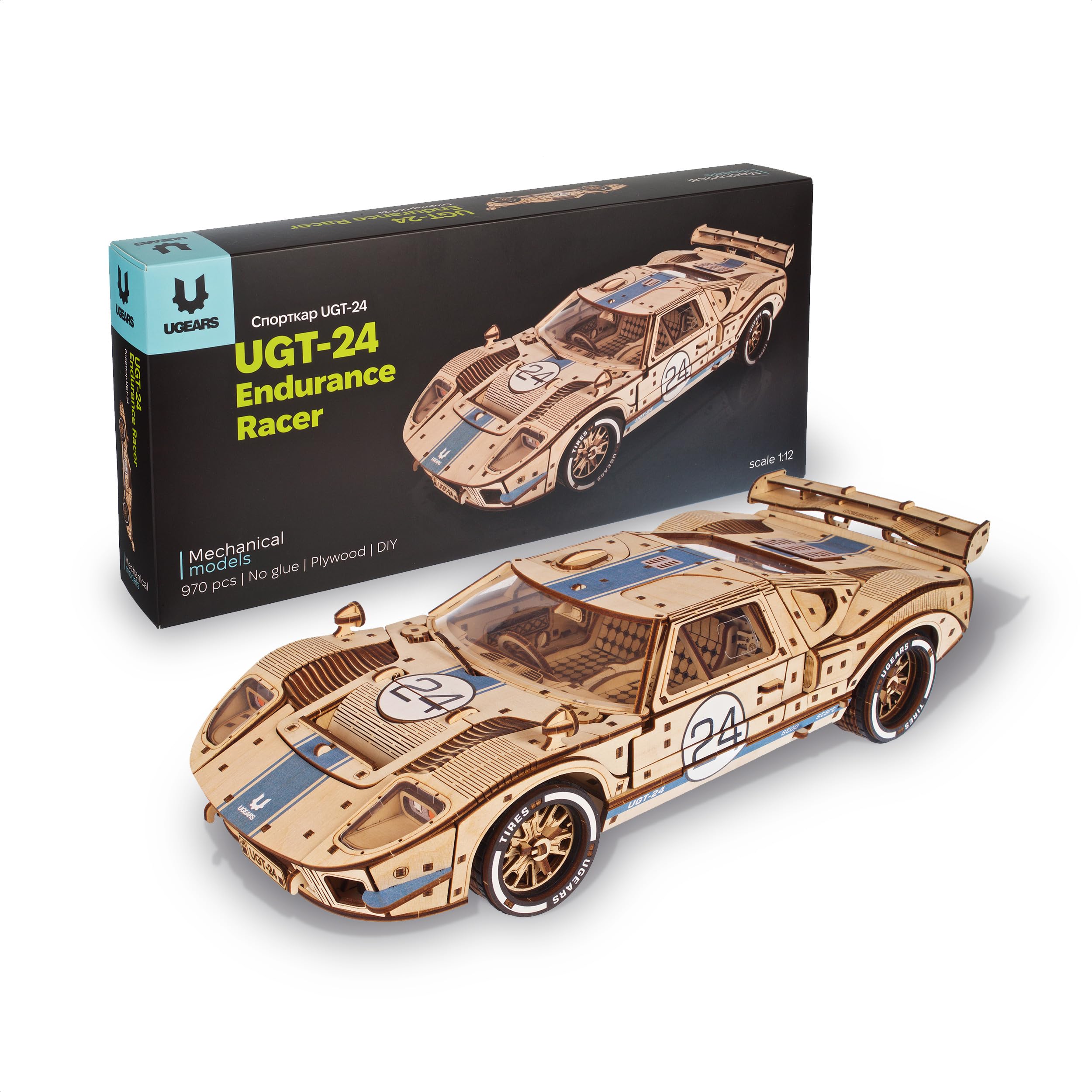 

Ugears UGT-24 Endurance Racer Puzzle Wooden Craft Model - No Glue or Tools Required