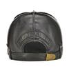 Men's Genuine Leather Baseball Caps Cowhide Snapback Hats Keep Warm Leather Cap Adjustable Size