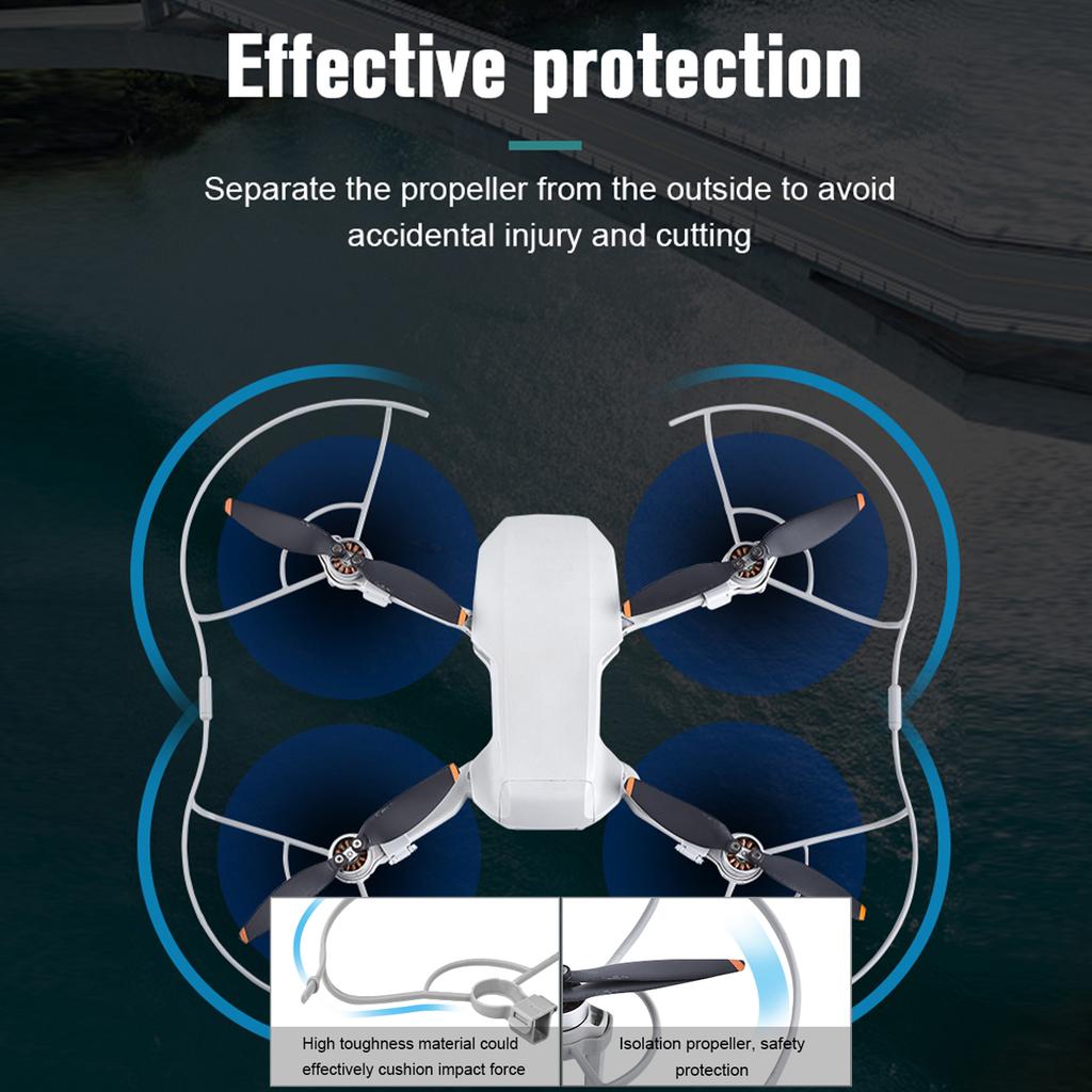 2 Propeller Guard Set, 4pcs Lightweight Abs Guard For Propellers Conservation With Snap Design