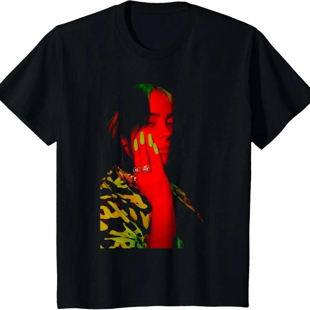 2026 T-shirt in Cotone Stampata Canzone WILDFOWER di Billie Eilish Abbigliamento Estivo Uomo e Donna Moda T-shirt Casual Regali per Fan