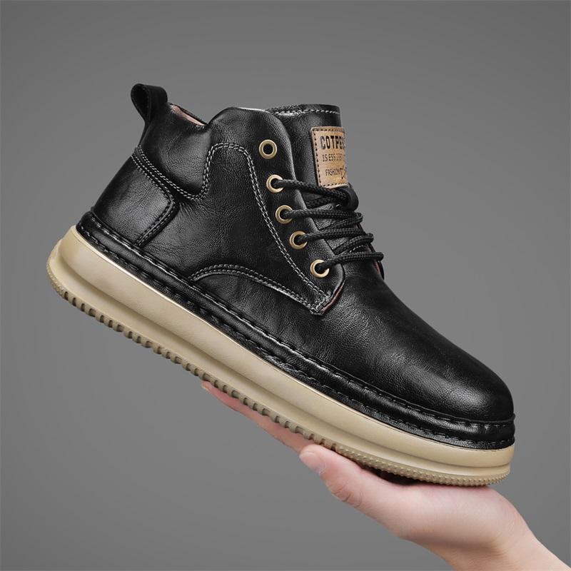 Meeste nahast saapad käsitsi valmistatud välissaapad meeste pahkluusaapad vabaajajalatsid töösaapad