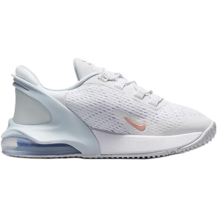 Nike Air Max 270 Go Ps Comfortable Simple Shock Absorption Breathable Durable Low Top Running Shoes Kids Sneaker White Blue DV1969-106