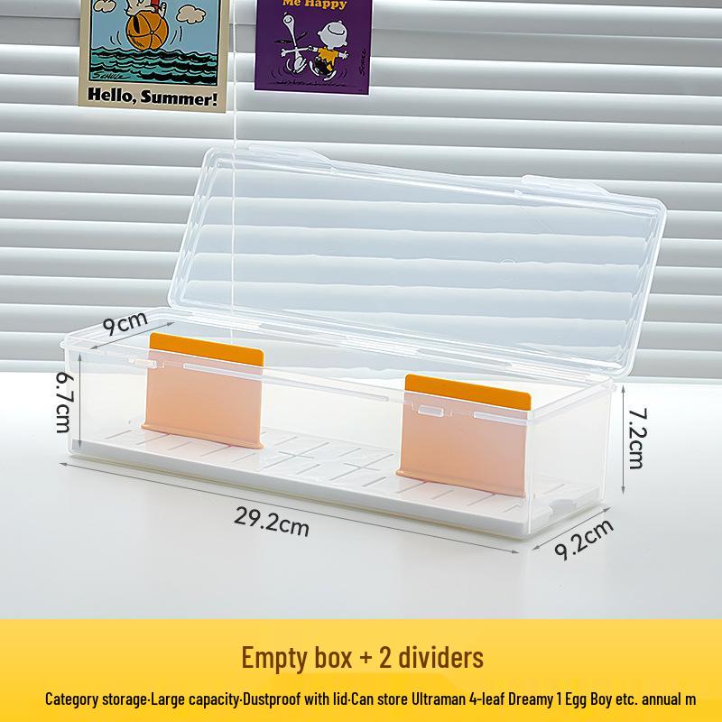 

Прозорий пилозахисний органайзер для карток: Ультрамен, Ю-Гі-О, Покемон - Маленька коробка з кришкою