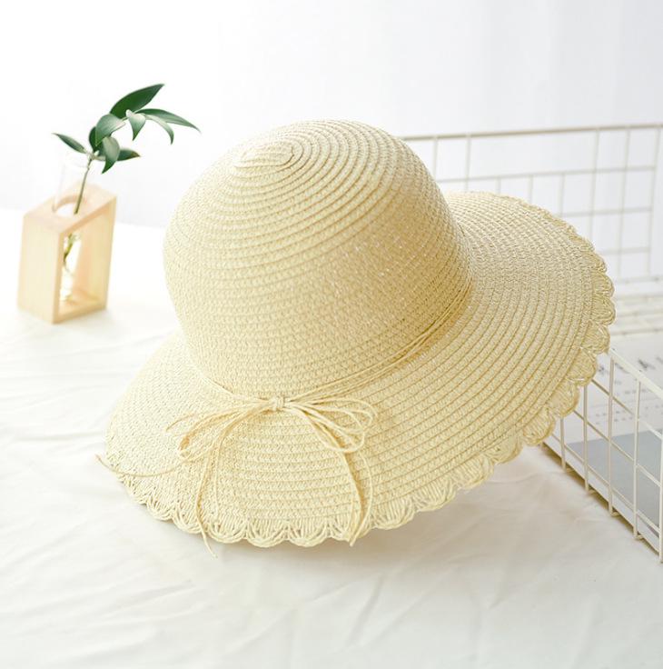 Leisure Women Breathable Fisherman Hat Beach Straw Hat