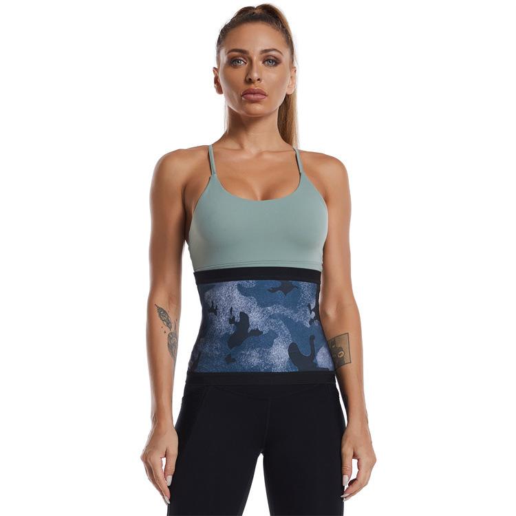 

Женский пояс для сауны и пота, фитнес-пояс, спортивный пояс для коррекции талии, камуфляжный пояс для живота 4XL/5XL