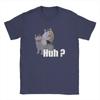 Vintage Huh Cat Meme Funny T-Shirt Round Collar 100% Cotton T Shirt Y2k Ins Harajuku Short Sleeve Tee Shirt Arrival Tops