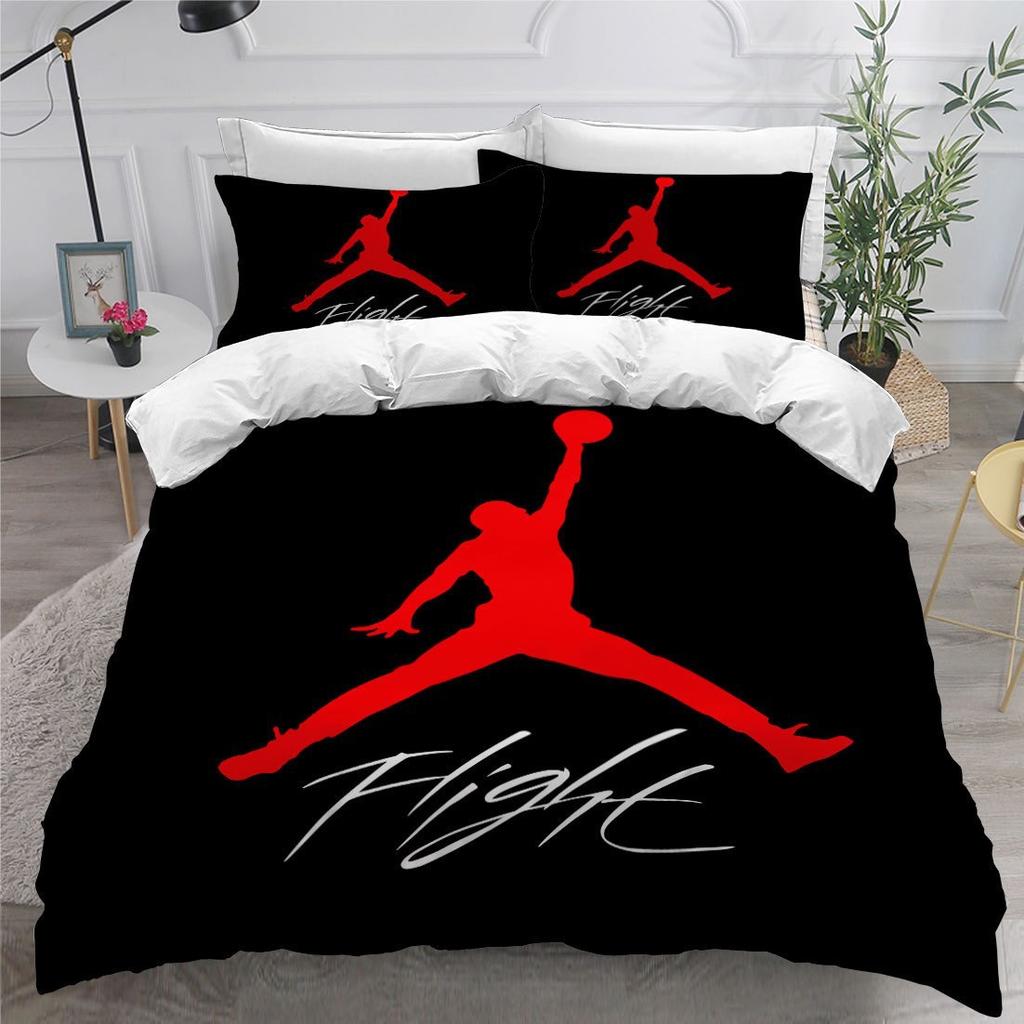 Bedding Four-Piece Set, Digital Printing Bedding, Football Basketball Quilt Cover Printing