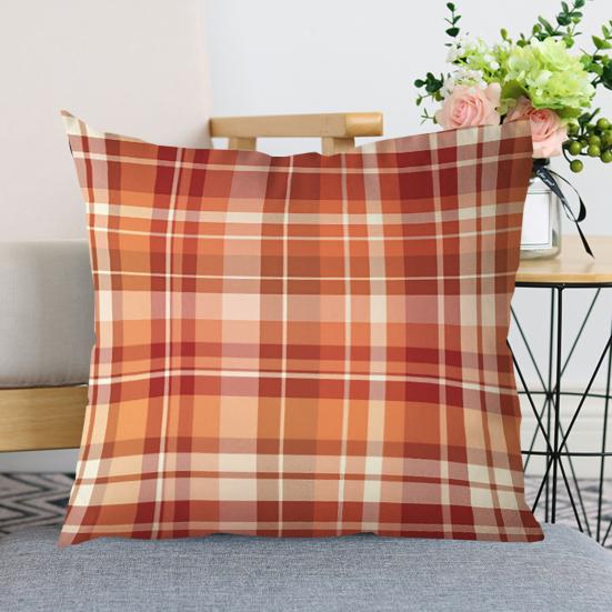 Throw Pillow Cover Colorful Plaid Pattern Pillow Cover 18x18 Inch Checkered Pillow Case for Bedroom Sofa Couch Living Room Office